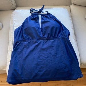 Navy Blue Keyhole Tankini